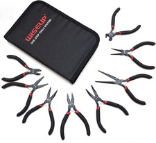 8-Piece Mini Pliers Set, for Crafting, Electronics Jewelry Making