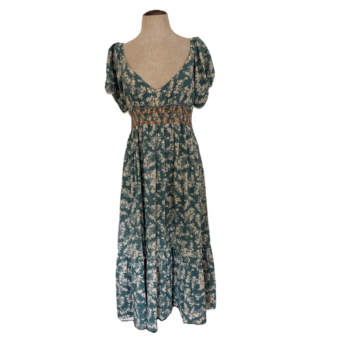 free people embroidered peasant dress Mac Duggal 20652