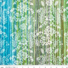 RILEY BLAKE - Expressions Batiks: Express Yourself - Color Bands - Misty Teal