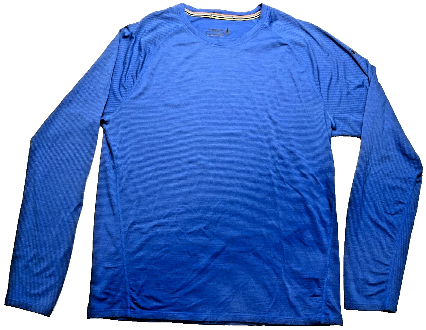 Smartwool Men's Thermal Merino 150 Base Layer Crew Long Sleeve Shirt Blue Size L