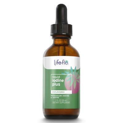 Life-flo Iodine Plus Drops | 150 mcg Iodine Per Serving | Healthy Thyroid,
