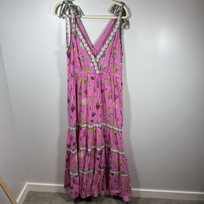 Printfresh  maxi dress beachcomber dune dancer size medium Women s Seashells