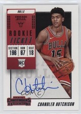 2018-19 Panini Contenders Rookie Ticket Chandler Hutchison #140 Auto 2r7