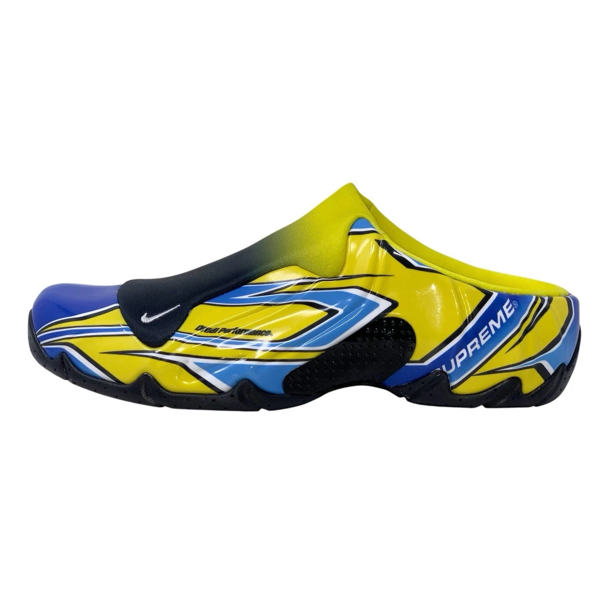 Supreme x Nike Clogposite Opti Yellow Blue for Sale | Authenticity