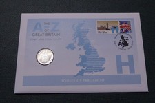 ALPHABET 10P TEN PENCE , H HOUSES OF PARLIAMENT ,STAMP AND COIN COVER, 2019(Z22)