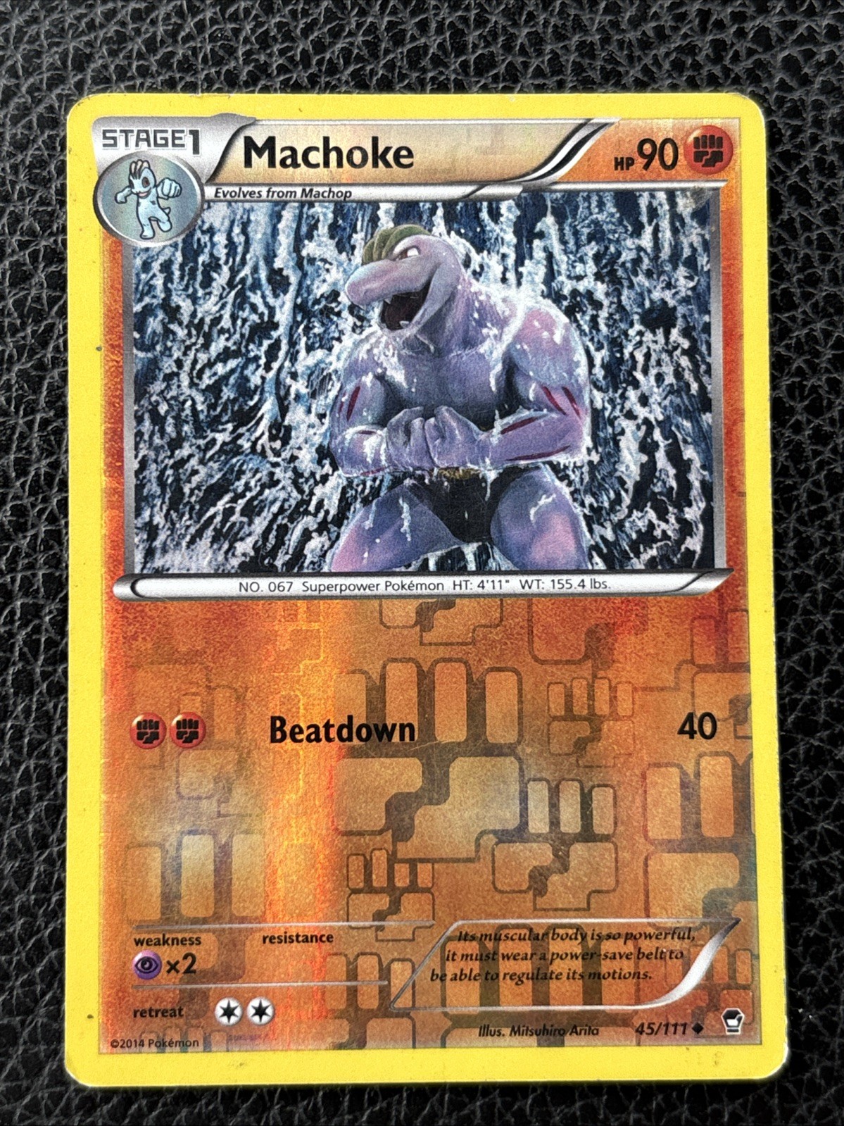 Machoke 45/111 XY Furious Fists Reverse Holo Card Pokemon TCG