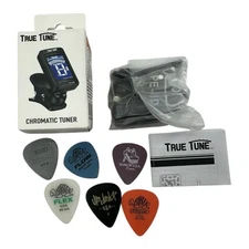 True Tune TT-05 LCD Clip-On Chromatic Instrument Tuner for Guitar, Bass, Ukulele