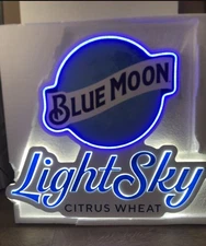 Blue Moon Led Light Measures 24”x 20” New In Box 