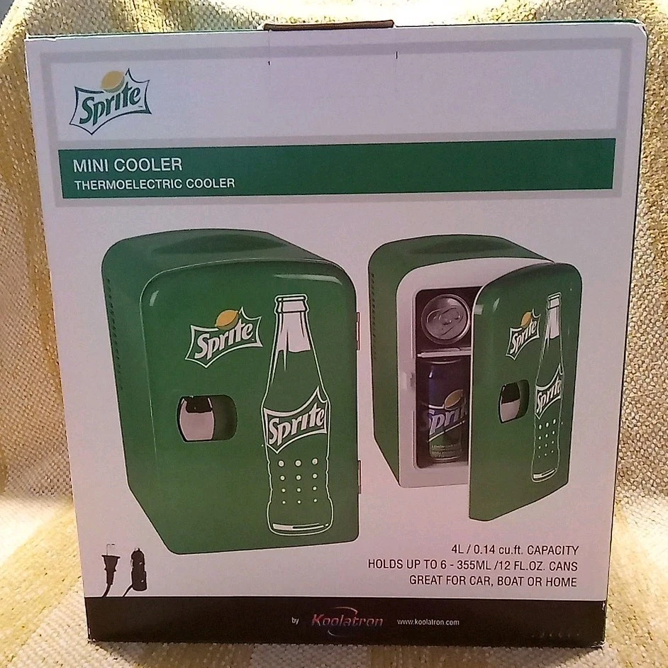Sprite/Coca Cola 4L Portable Cooler/Warmer 12V AC/DC Mini Fridge
Opens in a new window or tab