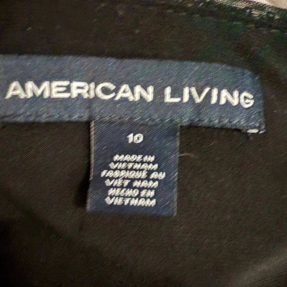 Vestido de cóctel para mujer American Living negro lentejuelas talla 10 baile semiformal Foto 2 de 4