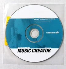 Music Creator 2 Cakewalk DISC W/SERIAL NUMBER ONLY! PC Windows