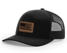 American Flag Guns 2nd Amendment Laser Patch Richardson 112 Trucker Hat NEW