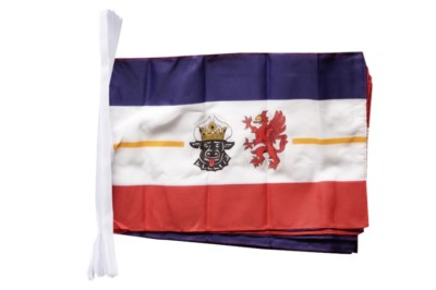 Fahnenkette Flaggenkette Girlande Deutschland Mecklenburg-Vorpommern Fahnen Flag