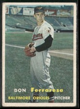 1957 Topps #146 Don Ferrarese - Very Good 3003226