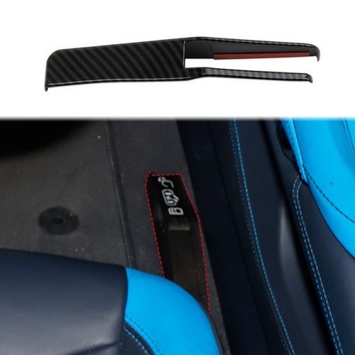 Carbon Style Forced Door Opening Switch Cover Trim for Chevrolet Corvette C8 - Picture 7 of 20