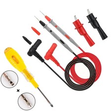 COPPIA PUNTALI 20A CAT III UNIVERSALI MULTIMETRO DIGITALE  + PINZE COCCODRILLO