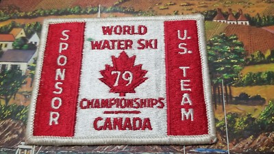 Rare SPONSOR US TEAM 1979 USA World Water Ski Championships Canada 4 inch patch