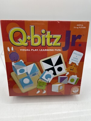 Q-Bitz Jr. Visual Play Learning Fun Puzzle Game Age 3+ Mindware New & Sealed