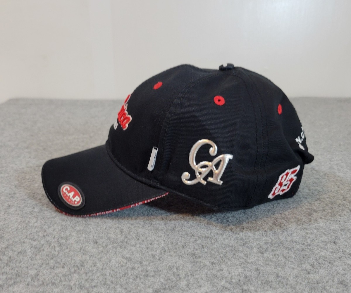 Cap America Est. 1985 Adjustable Hat Cap Black Pin Eagle New
