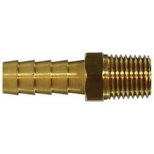 Midland Industries 32025 Rigid Adapter, 1 in Hose x 1 in Male NPTF, Brass