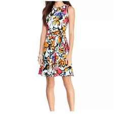 Lauren Ralph Lauren Multicolor Floral Sleeveless Dress 