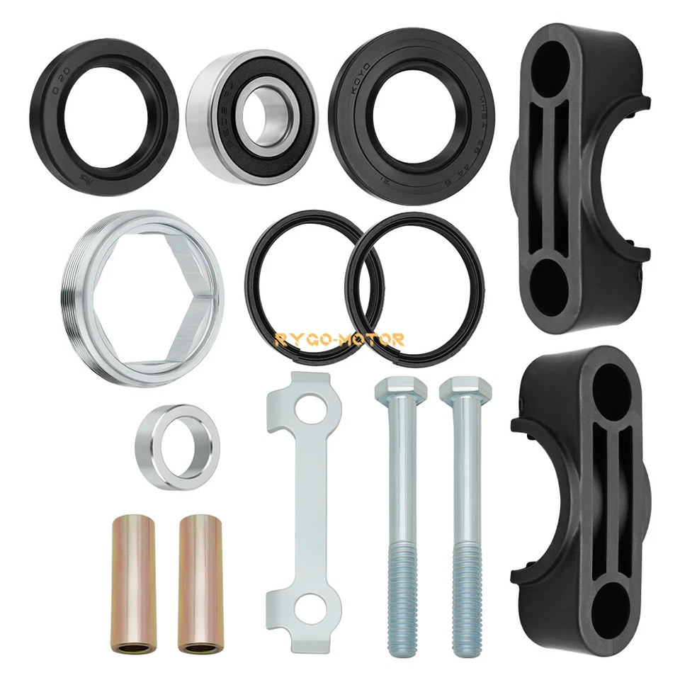 Kit de tuercas de sello de cojinete de vástago de dirección para Yamaha YFZ450/YFZ450R/YFZ450X Foto 4 de 4