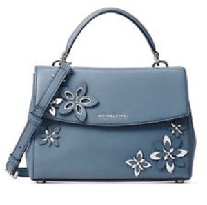 michael kors blue floral purse