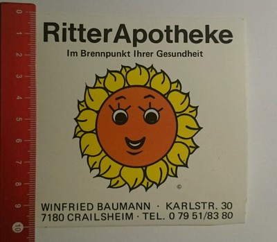 Sticker/Decal: Knight Pharmacy Crailsheim in the focal point of their (04091624)