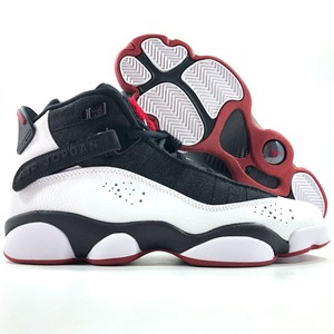 jordan 6 rings black white gym red