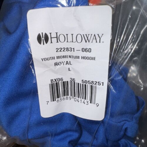 Holloway 222831 Youth large momentum Hoodie Royal Blue New in package - Picture 2 of 2