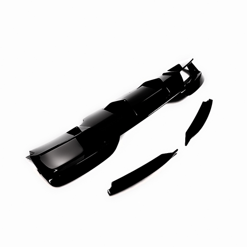 Fit For BMW F06 F12 F13 M6 2013-19 Gloss Black Rear Bumper Diffuser Lip Spoiler - Picture 9 of 10