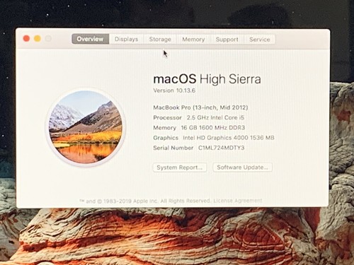 Apple Macbook Pro 13.3” 2.5GHz intel Core i5 16GB RAM 1TB HDD Turbo🔥 - Picture 4 of 11