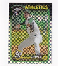 2024 TOPPS CHROME BASEBALL JOE BOYLE ROOKIE X-FRACTORS CARD 91