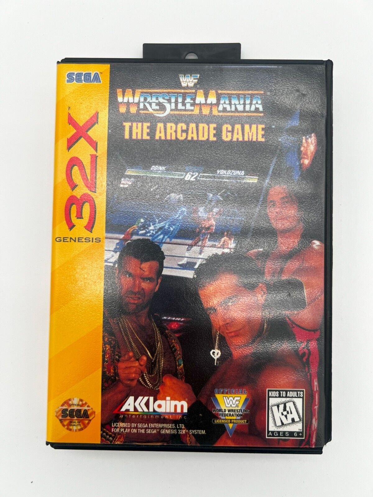 WWF WrestleMania: The Arcade Game (Sega 32X, 1995) CIB (Tested & Working) CLEAN!