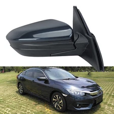 For Honda Civic 2016-2021 Right Side Mirror Assembly Cosmic Blue Metallic B607M
