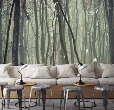 3D Snow Forest Branch G533 Wallpaper Wall Murals Removable Self-adhesive Honey