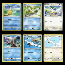 6x Pelipper Lot Wingull 38.0 Sun Moon Pokemon Cards Collection Set Deck Building