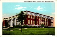 Postcard American Rolling Mill Co General Office Middletown Ohio