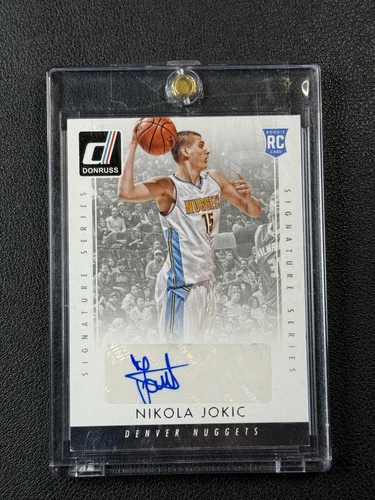 NIKOLA JOKIC 2015-16 PANINI DONRUSS SIGNATURE SERIES ROOKIE AUTO RC NUGGETS 