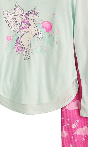 SO Unicorn Follow Your Dreams girls 18 3-PC pajamas set top pants socks NWT $34 - Picture 2 of 2