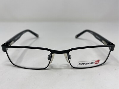 Quiksilver MINI GLAZE BLK 48-16-130 Black Metal Full Rim Eyeglasses Frame ST06