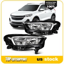 Pair Headlights Assembly w/LED DRL Running Light For Buick Encore GX 2020-2023