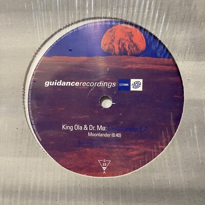KING OLA  Dr. Mo - Moonlander E.P. - 12  TECHNO  12'' (GUIDANCE) EXCELLENT CONDN
