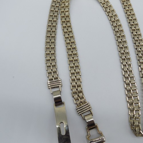 Gold Tone Panther Link Skinny Belt Women Fashion Accessory 30" * - Picture 9 of 11