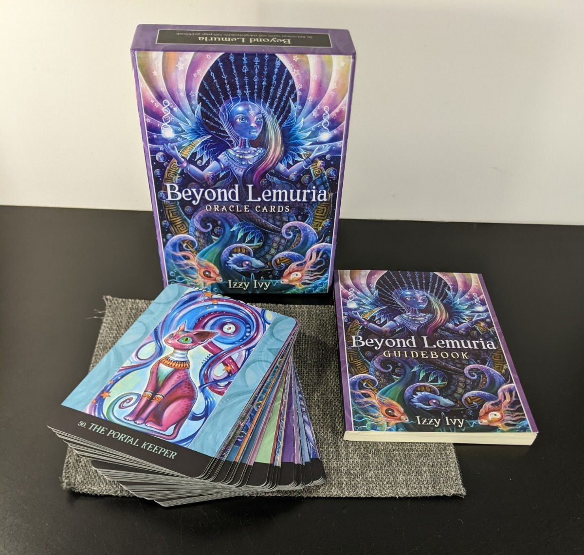 Beyond Lemuria Oracle Cards by Izzy Ivy (Complete 56 Cards With Guide Book 2020)