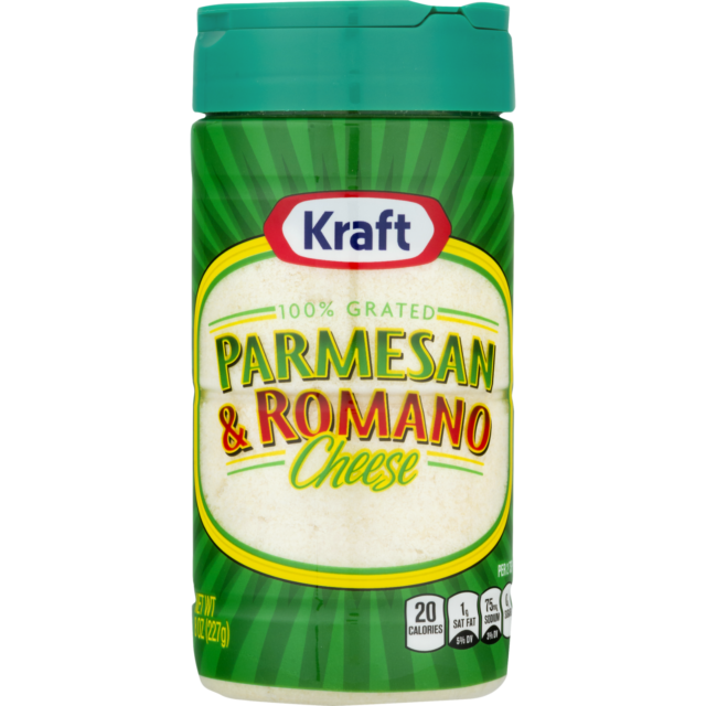 Kraft 100 Grated Parmesan & Romano Cheese 8 Oz for sale online eBay