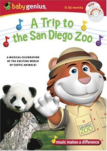 Baby Genius - A Trip to the San Diego Zoo (w/ bonus music CD) NEW - Picture 1 of 1