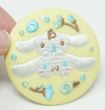 Sanrio 2023 Embroidered Badge Button Pin Cinnamoroll Kawaii Japan