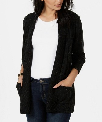 petite cable knit cardigan