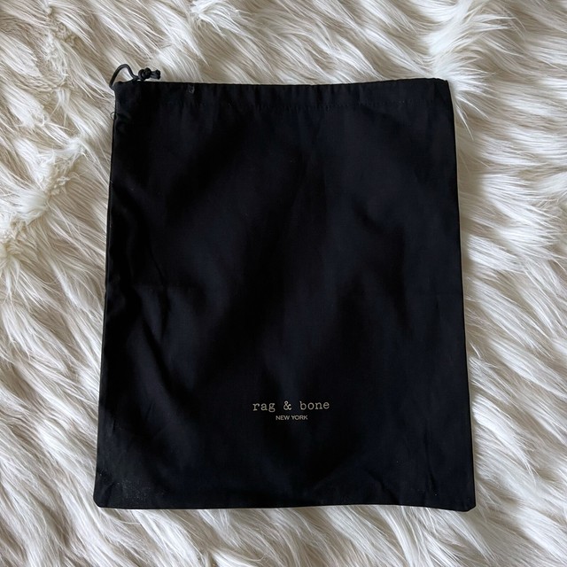 Rag & Bone Drawstring Dustbag Dust Bag Black Fabric Storage Travel Rag & Bone Drawstring Dustbag Dust Bag Black Fabric Storage Travel